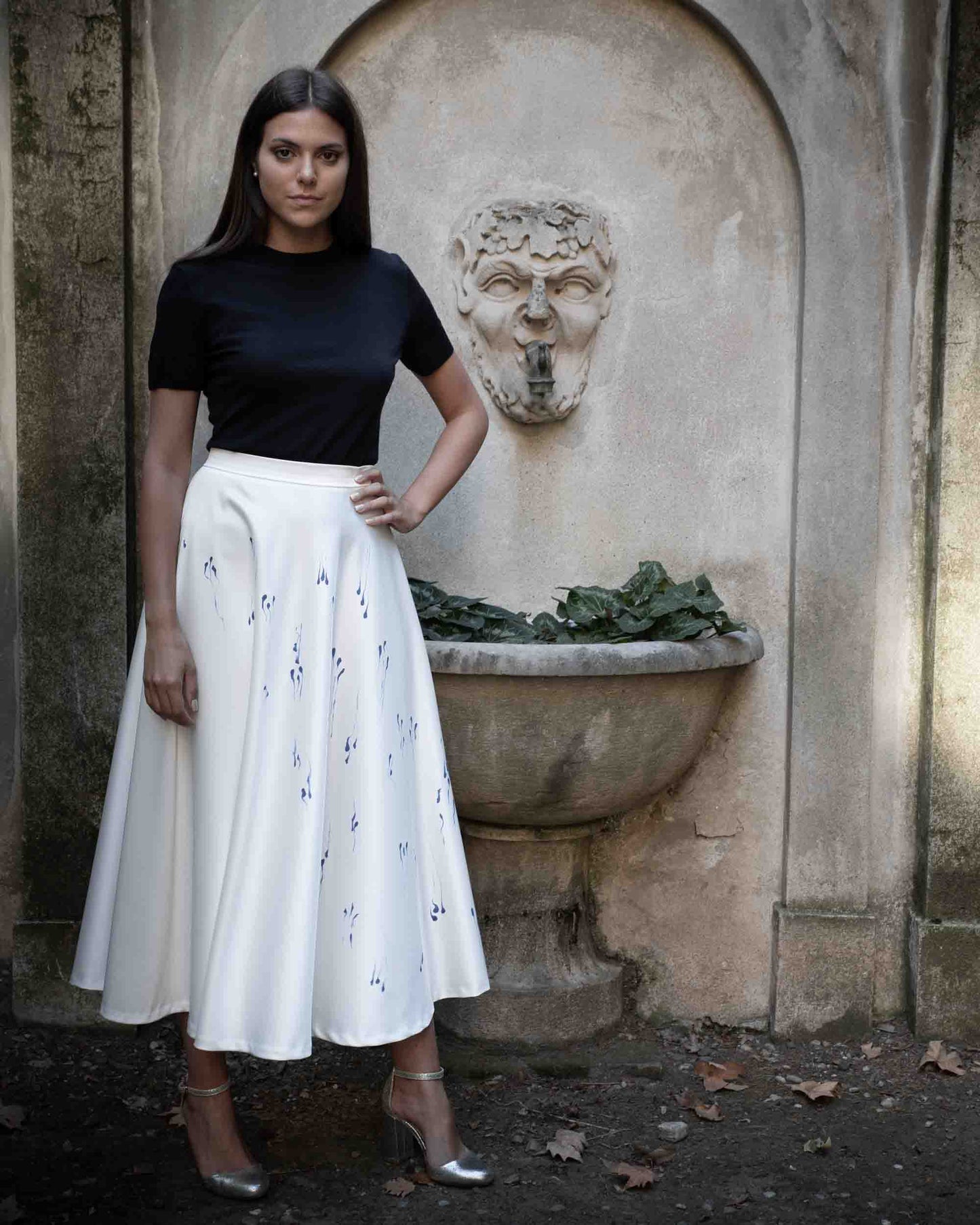 ART SKIRT MOIRÉ